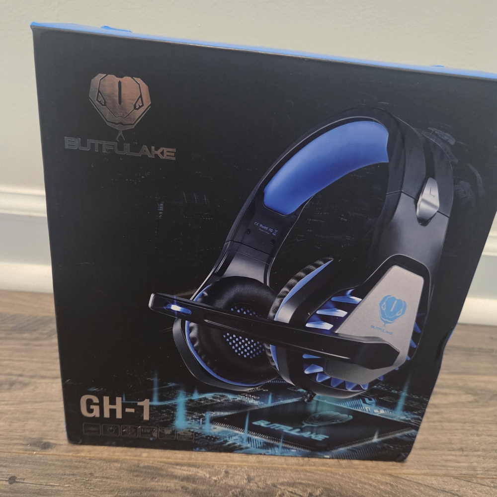 Blue and Black Gaming Headset